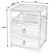 Butler Specialty Company Lark 2-Drawer Wood Nightstand - Natural