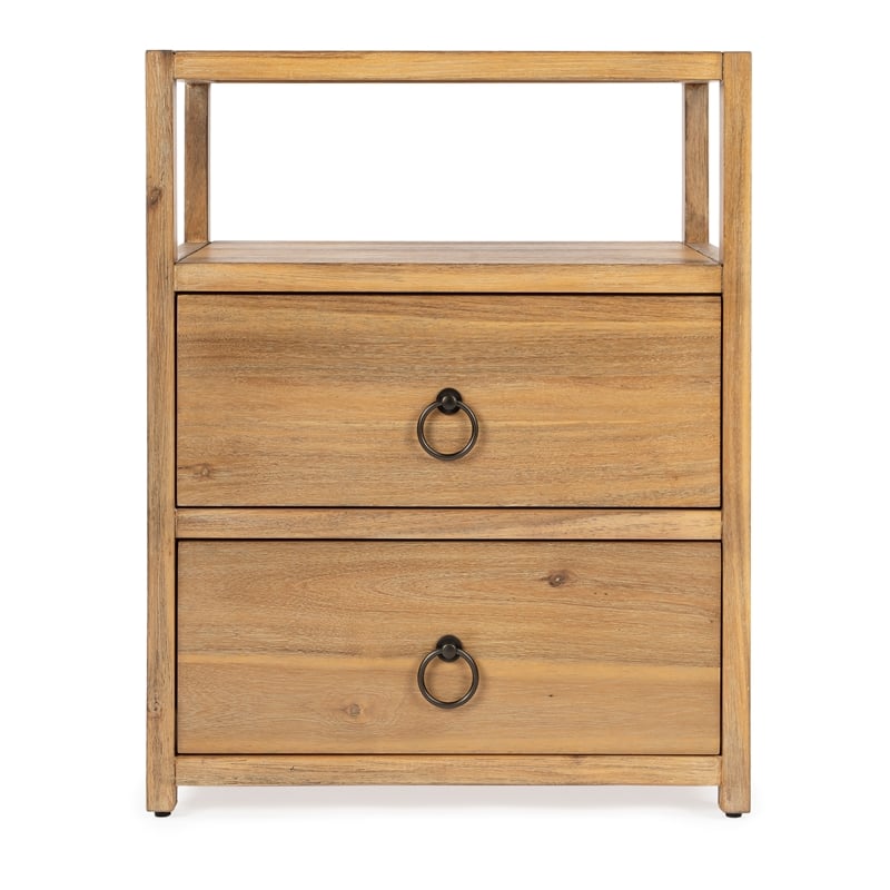 Butler Specialty Company Lark 2-Drawer Wood Nightstand - Natural