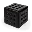 Butler Leon Black Leather Ottoman