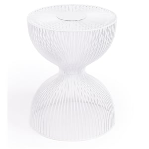 Butler Specialty Nicholas White Metal End Table