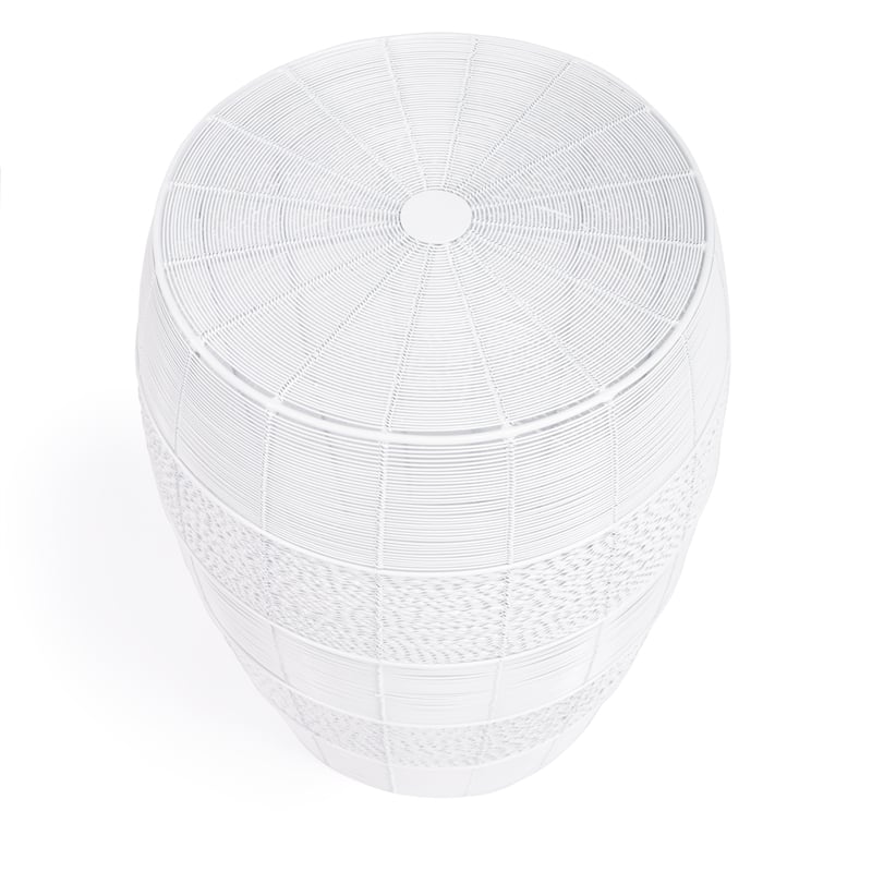 Butler Bellarose White Metal End Table