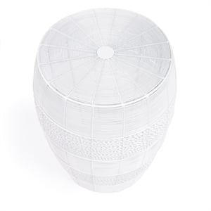 Butler Bellarose White Metal End Table