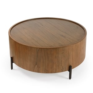 Butler Tori Brown Wood Round Coffee Table