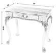 Butler Dupree Gray Writing Desk