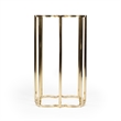 Butler Specialty Modern Auroria Stainless Steel Accent Table in Black/Gold