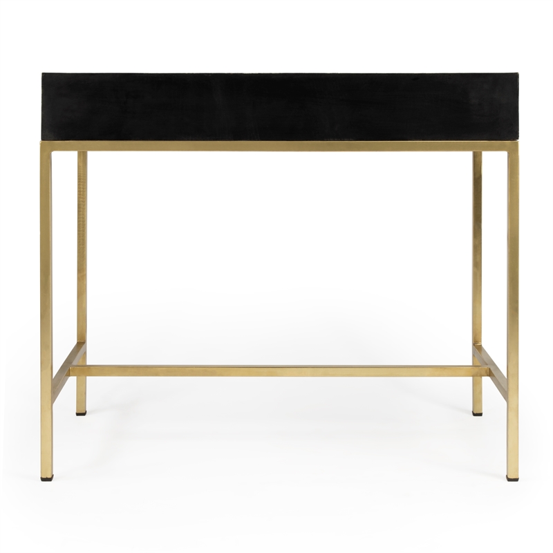 Butler Specialty Perilla Black And White Bone Inlay Writing Desk