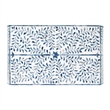 Trubadur Blue And White Bone Inlay 3 Drawer Chest