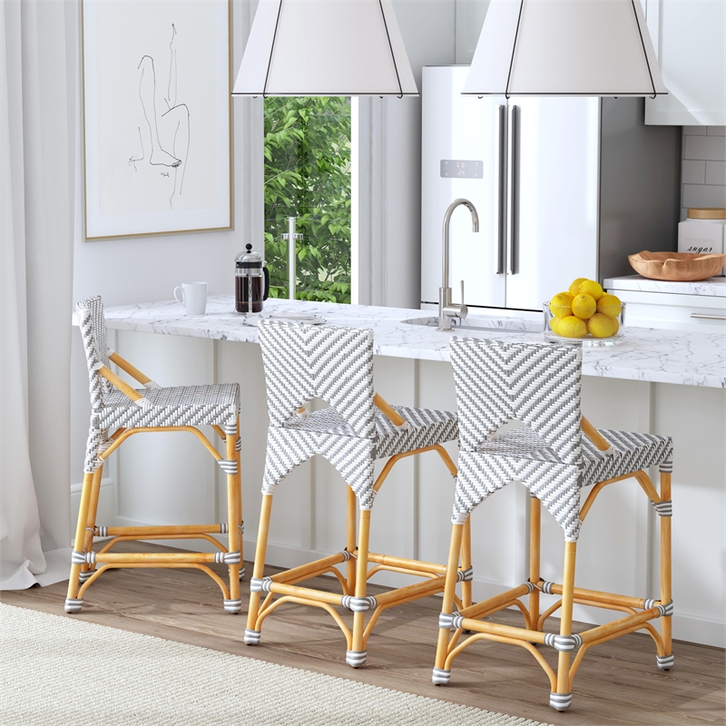 Butler Specialty Creanly Rattan  Counter Stool