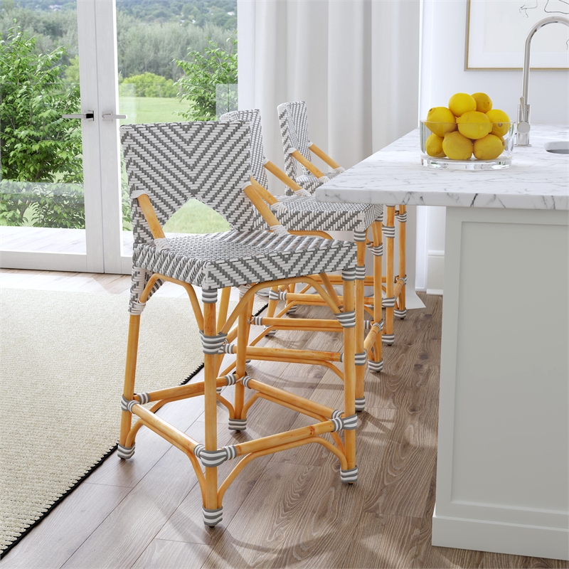 Butler Specialty Creanly Rattan  Counter Stool