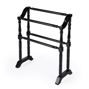 lillian black blanket rack