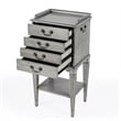 Hardwick 4-Drawer Powder Gray Chest