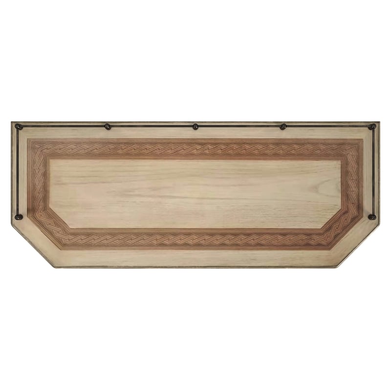 Charleston Beige  One Drawer Wood Console Table