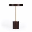 Butler Specialty Shen Gold & Brown  Pedestal Side Table