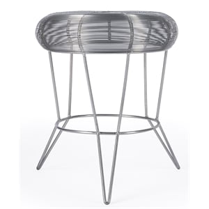 Butler Specialty Allen Decorative Dark Silver Wire Iron  Accent Table