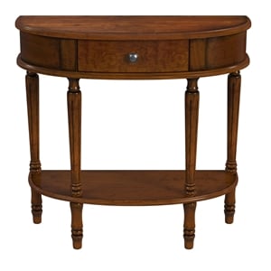 Butler Specialty Company Mozart Wood Demilune Console Table - Antique Cherry
