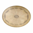Butler Specialty Jeanette Oval Antique Beige Wood Accent Table