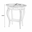 Butler Specialty Jeanette Oval Antique Beige Wood Accent Table