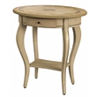Butler Specialty Jeanette Oval Antique Beige Wood Accent Table