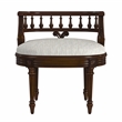 Butler Specialty Company Hathaway Antique Cherry Upholstered Vanity Seat
