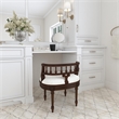 Butler Specialty Company Hathaway Antique Cherry Upholstered Vanity Seat