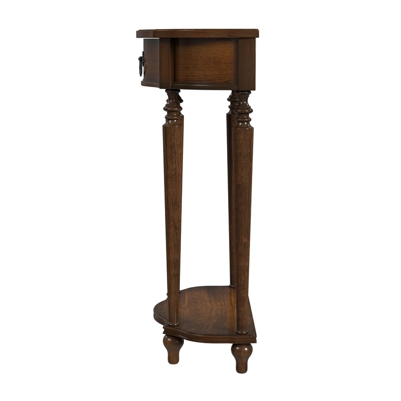 Butler Specialty  Ashby Demilune Antique Cherry Console Table With Storage