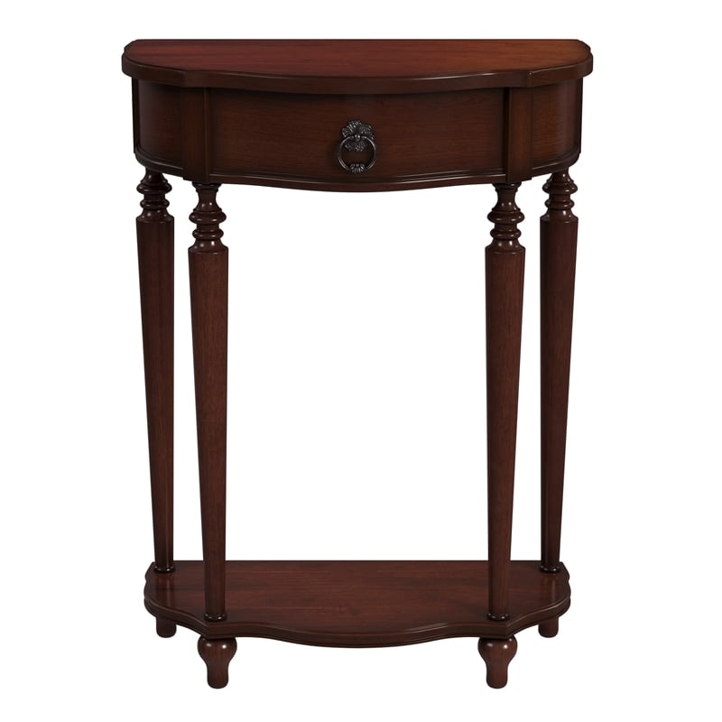 Butler Specialty Ashby Demilune Cherry  Console Table With Storage