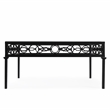 Southport Iron Square Outdoor Patio Coffee Table In Black