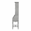 Butler Newlark 20 in. W Wood and Glass Traditional Secretary Desk - Powder Gray