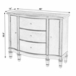 Butler Sheffield Antique Beige 3 Drawer 2 Drawer Accent Cabinet