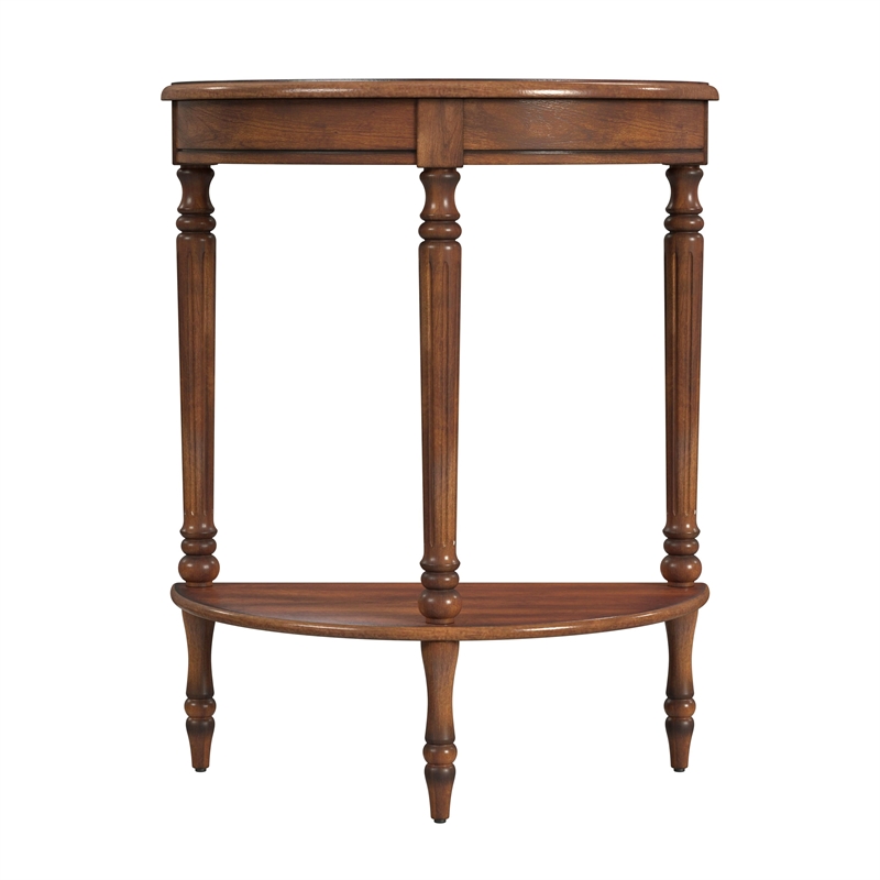 Butler Bellini  Antique Cherry Demilune Console Table