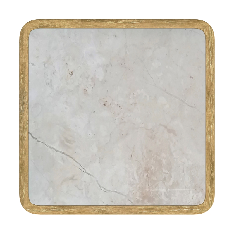 Butler Specialty Company Monhegan Outdoor Teak And Marble End Table - Natural
