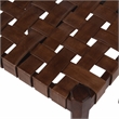 Butler Specialty Company Kerry Leather Woven Stool - Brown