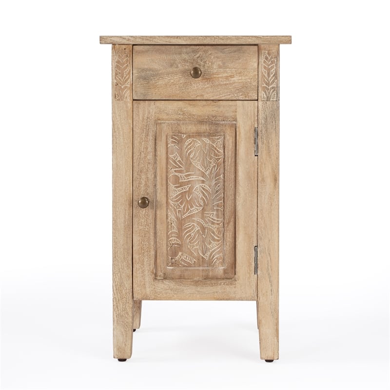 Butler Specialty Company Switra Solid Wood End Table - Natural