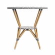 Butler Specialty Company Tobias Outdoor Rattan Bistro Table - Black And White