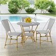 Butler Specialty Company Tobias Outdoor Rattan Bistro Table - Black And White