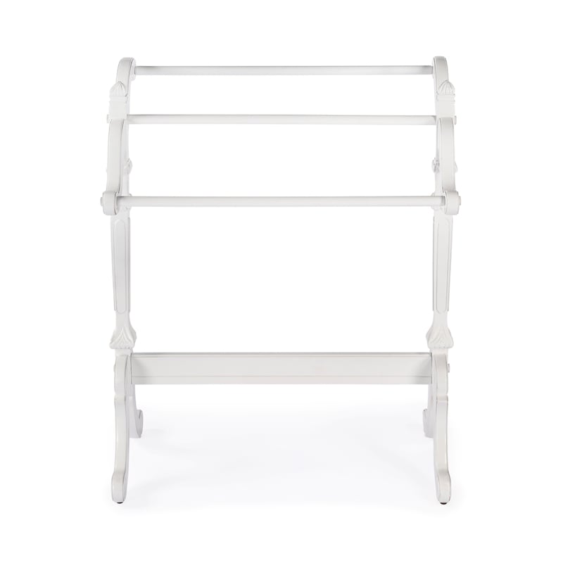 Butler Specialty Company Newhouse Solid Wood Blanket Stand - White