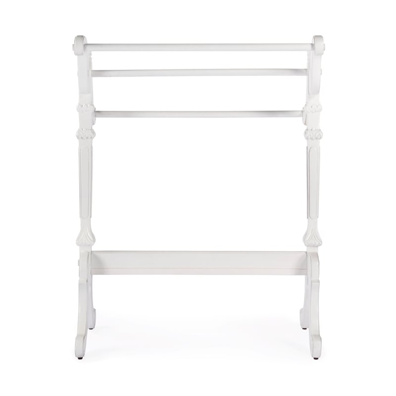 Butler Specialty Company Newhouse Solid Wood Blanket Stand - White