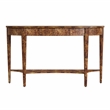 Butler Specialty Company Astor Burl Wood Demilune Console Table - Brown