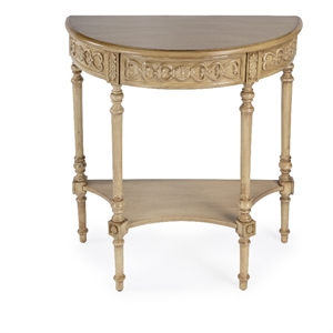 Butler Specialty Company Danelle 30&quot Demilune Wood Console Table - Beige