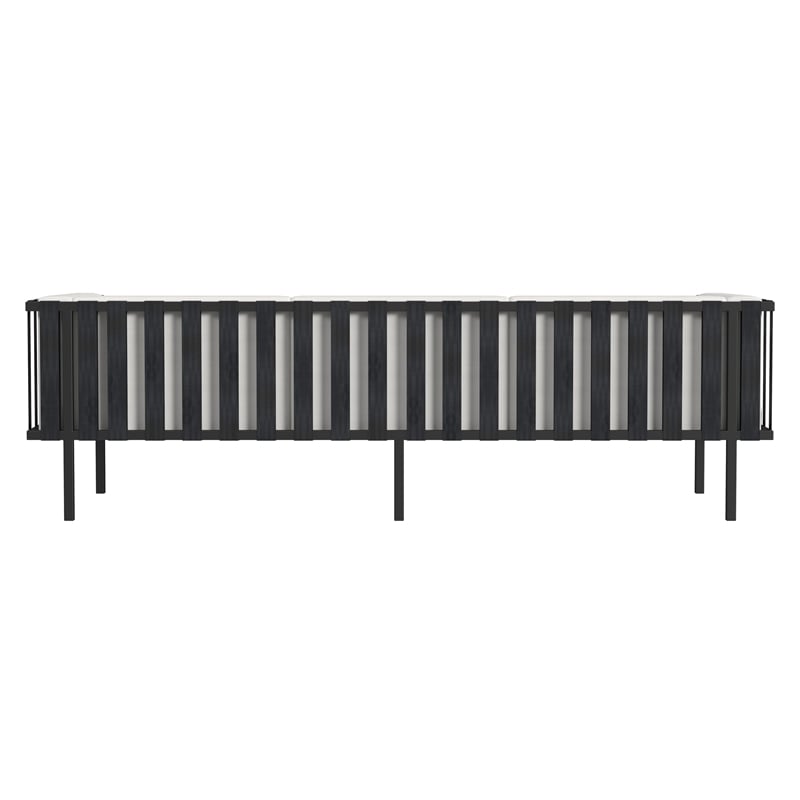 Butler Specialty Company Norway Outdoor Patio Sofa - Black And White