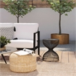 Butler Specialty Company Nicola Outdoor Contemporary Metal Side Table In Black