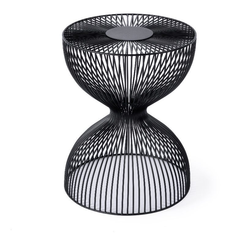 Butler Specialty Company Nicola Outdoor Contemporary Metal Side Table In Black