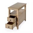 Butler Specialty Company Marcus Wood Side Table With Storage In Tan/Beige