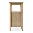 Butler Specialty Company Marcus Wood Side Table With Storage In Tan/Beige