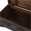 Butler Specialty Company Nador Brass Inlay Trunk Coffee Table - Antique Coffee