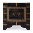 Butler Specialty Company Nador Brass Inlay Trunk Coffee Table - Antique Coffee