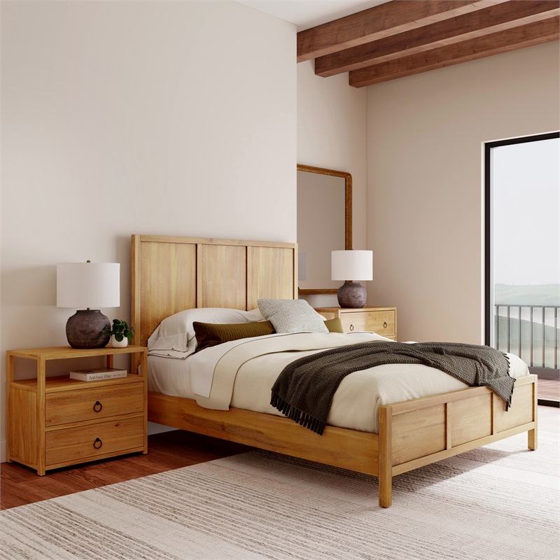 Butler Specialty Company Lark Wood Queen Size Bed In Light Brown