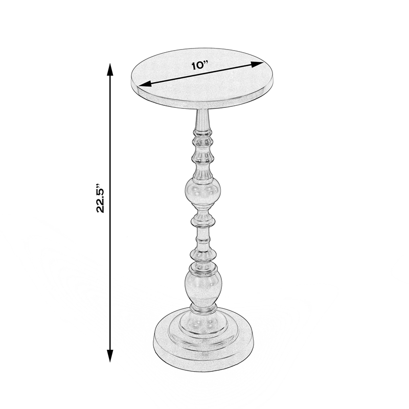 Butler Specialty Company Darien Outdoor Round Pedestal Side Table - Bronze