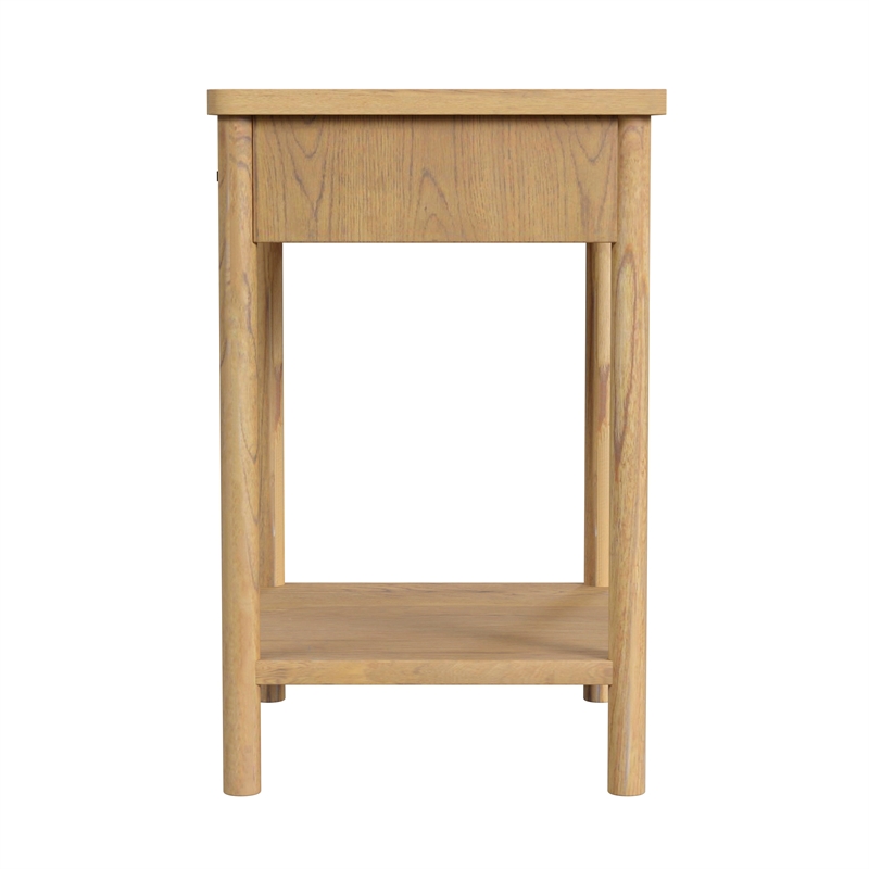 Butler Specialty Company Lennon 1 Drawer Rounded Leg Wood Nightstand - Natural