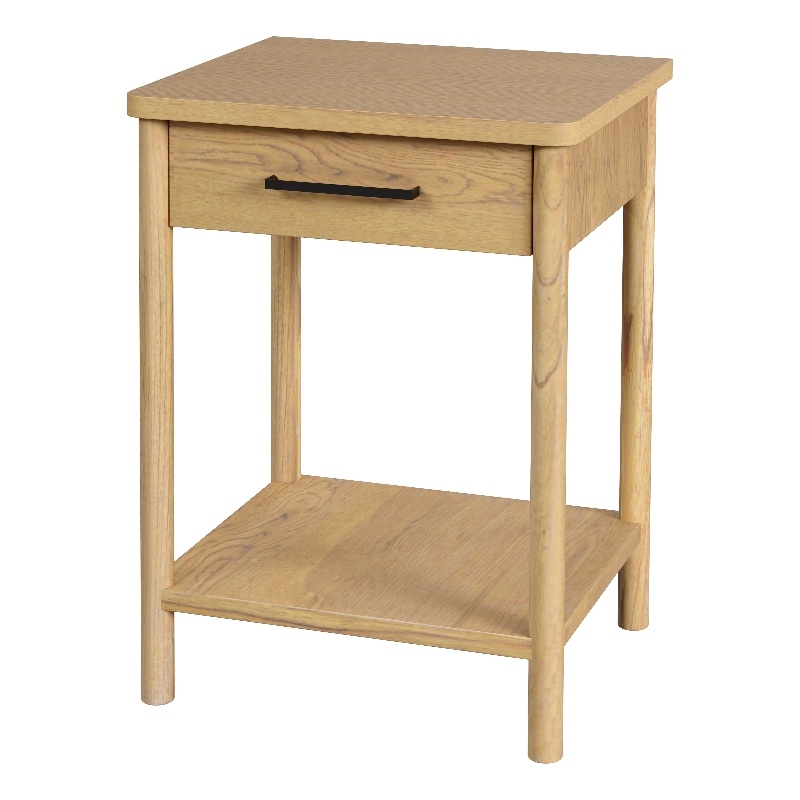 Butler Specialty Company Lennon 1 Drawer Rounded Leg Wood Nightstand - Natural